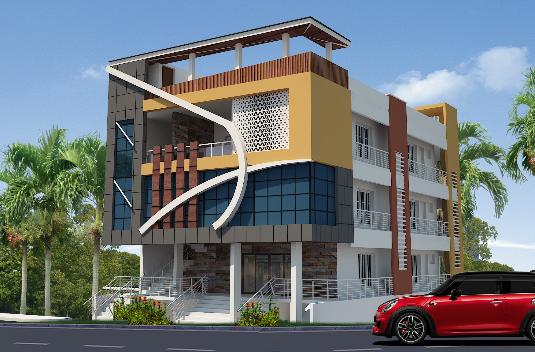 Mr.Gopal's Commercial Building Construction at Mysore
